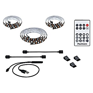 Paulmann Tira LED USB para televisores (Largo: 200 cm, Color de luz: RGB, 3,5 W)