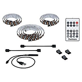 Paulmann Tira LED USB para televisores (Largo: 240 cm, Color de luz: RGB, 4 W)