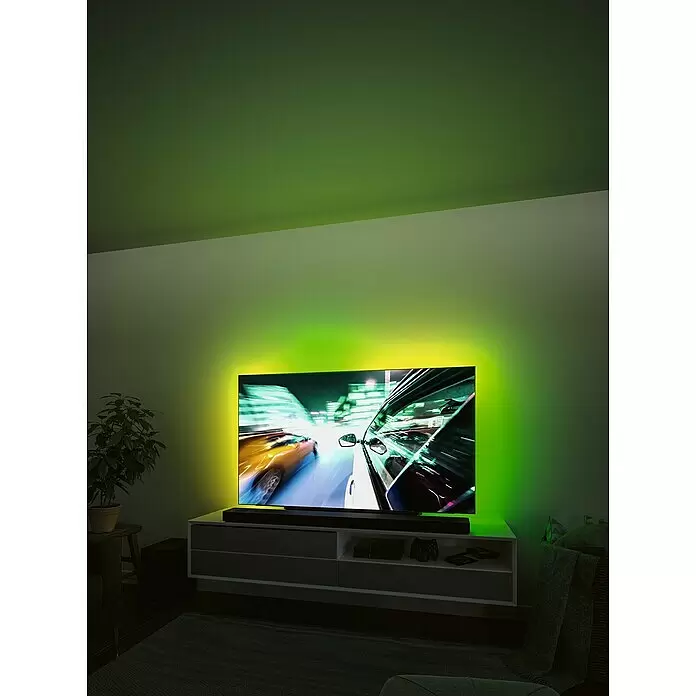 Paulmann LED-Band EntertainLED 55 Zoll - Länge: 200 cm, Lichtfarbe: RGB, 3,5 W - Stimmungsaufnahme