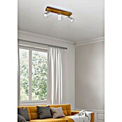 Trio Leuchten Marley Deckenstrahler (35 W, L x B x H: 44 x 9 x 16 cm, Weiß/Holz, GU10, 3 Stk.) | BAUHAUS