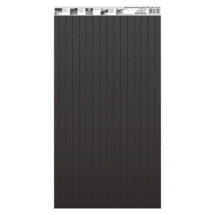 Schellenberg Aislamiento de cajón de persiana (L x An x Al: 100 cm x 79 cm x 25 mm, 1 pieza, Apto para: Cajas de persianas estrechas)