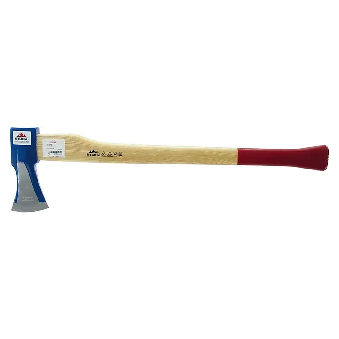 Stubai Spaltaxt - Länge: 600 mm, 1.200 g - Stubai Spaltaxt mit blauem Kopf und rotem Griffende. Ideal zum Spalten von Holz, robust und zuverlässig für den professionellen Einsatz.