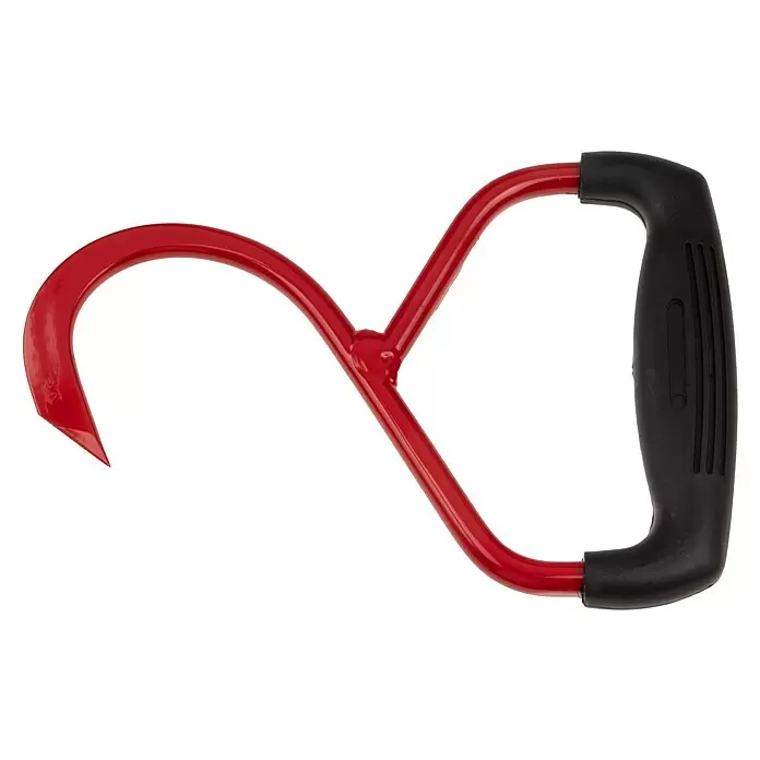Stubai Packhaken -  - Roter Holzhebehaken mit schwarzem ergonomischem Griff zum Heben und Bewegen von Baumstämmen.