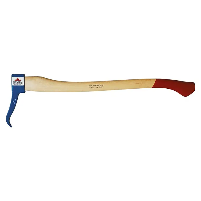 Stubai Sappie - Gewicht Kopf: 650 g, Länge Stiel: 700 mm - Holzrücker mit blauem Stahlkopf und rotem Griffende. Ideal zum Bewegen von Baumstämmen im Wald und auf unebenem Gelände.