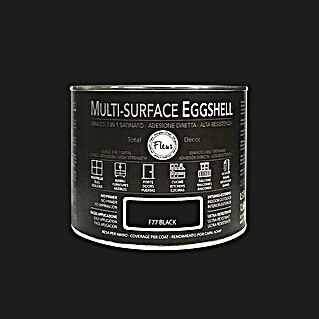 Fleur Esmalte de color Multi-Surface Eggshell (Black, 375 ml, Satinado)