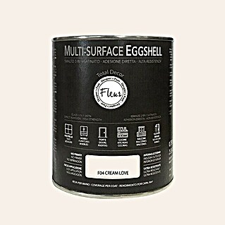 Fleur Esmalte de color Multi-Surface Eggshell (Cream love, 750 ml, Satinado)