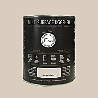 Fleur Esmalte de color Multi-Surface Eggshell (Dove grey, 750 ml, Satinado)