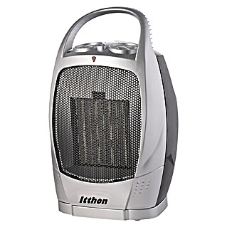 Calefactor de aire Oscilante (1.500 W, Plateado, 16 x 19 x 30 cm)