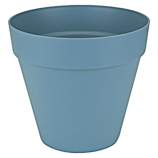 Elho Loft Urban Plantenpot (Buitenmaat (Ø x h): 19 x 18 cm, Kunststof, Vintage blauw)