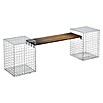 Gabiona Gabionenbank (205 x 45 x 60 cm, Stahl, Maschenbreite: 50 mm, Maschenhöhe: 50 mm, Cumaru) | BAUHAUS
