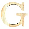 Artemio Letra de madera (Motivo: G, L x An x Al: 19 x 1 x 19 cm, Madera)