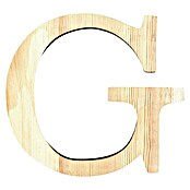 Artemio Letra de madera (Motivo: G, L x An x Al: 19 x 1 x 19 cm, Madera)