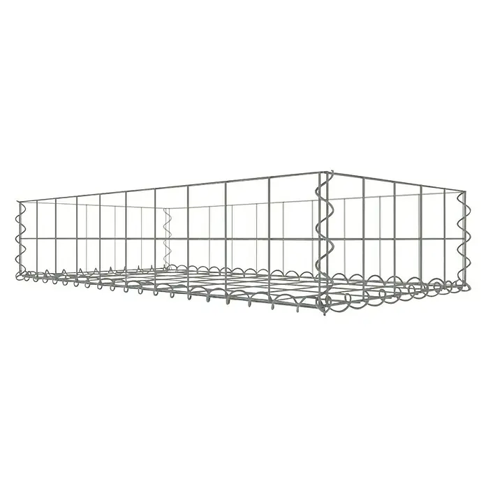 Gabiona Gabione - 100 x 50 x 20 cm, Stahl, Maschenbreite: 100 mm, Maschenhöhe: 100 mm, Bepflanzbar - Drahtgitterbox mit einer robusten Struktur. Ideal für Gabionen und den Einsatz im Garten- und Landschaftsbau für Stabilität und Design.