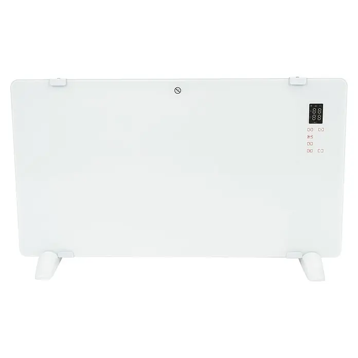 Voltomat HEATING Konvektorheizung - 2.000 W, Raumgröße bis ca. 20 m², Weiß - Weißer Konvektor Heizkörper mit digitalem Display und Füßen für den Innenbereich.