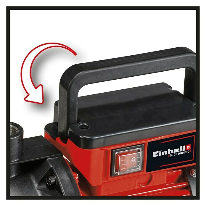 Einhell Gartenpumpe GC-GP 6040 ECOLeistung: 600 W, Max. Fördermenge: 4.000 l/h Detail Shot