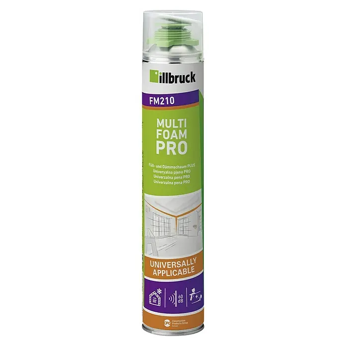 Illbruck Fensterschaum FM210 - 750 ml, Kunststoff - Dose Illbruck FM210 Multi Foam Pro, ein Füll- und Dämmschaum für vielfältige Anwendungen im Bauwesen.