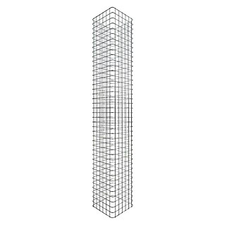 Gabiona Gabionensäule (32 x 32 x 200 cm, Stahl, Maschenbreite: 50 mm, Maschenhöhe: 50 mm, Verschweißt)