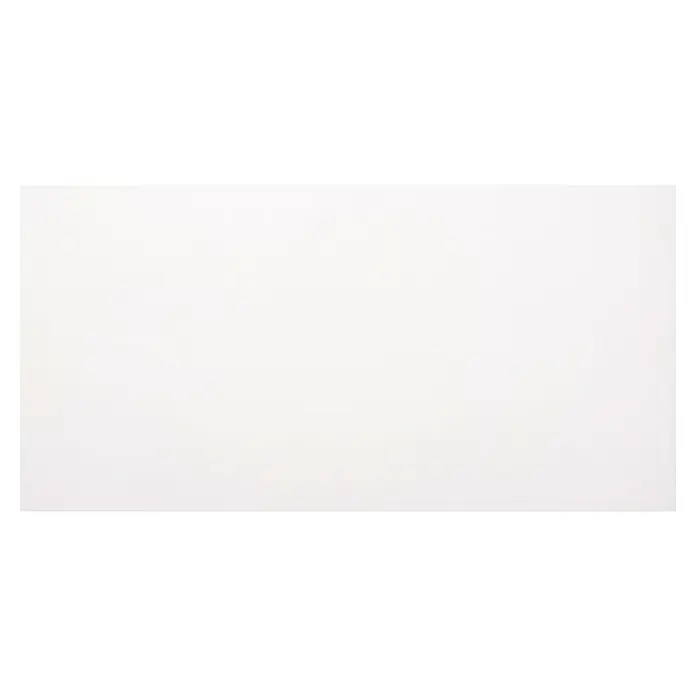 Wandfliese Basic - 30 x 60 cm, Stärke: 9 mm, Weiß, Glänzend - Weiße Oberfläche mit subtiler Textur, ideal für Hintergründe oder zur Produktpräsentation. Die schlichte Eleganz lenkt nicht vom Wesentlichen ab.
