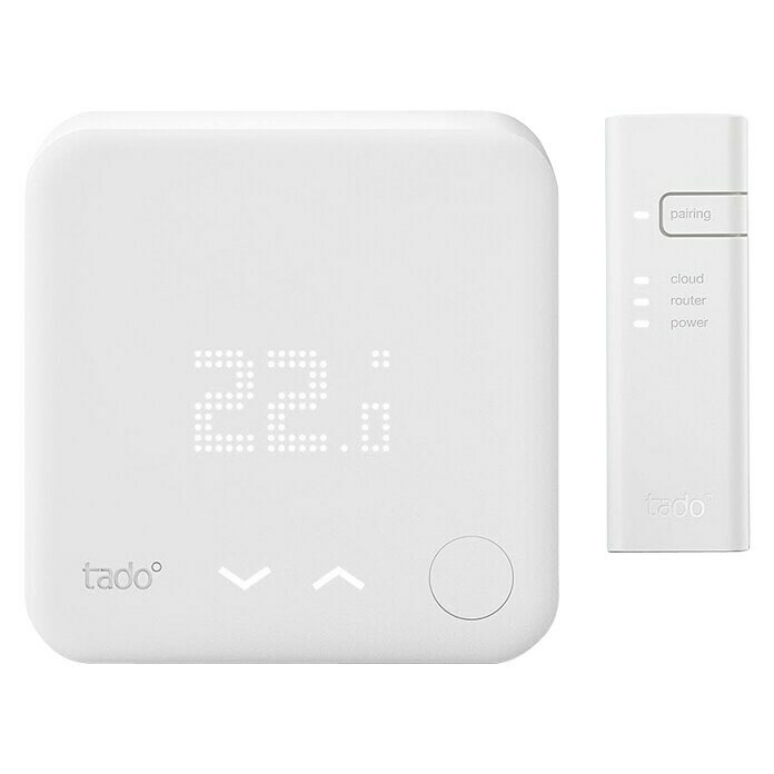 Tado Smartes Juego de termostato Starter Kit V3+BR (Puente de internet, Control inteligente: App Tado)