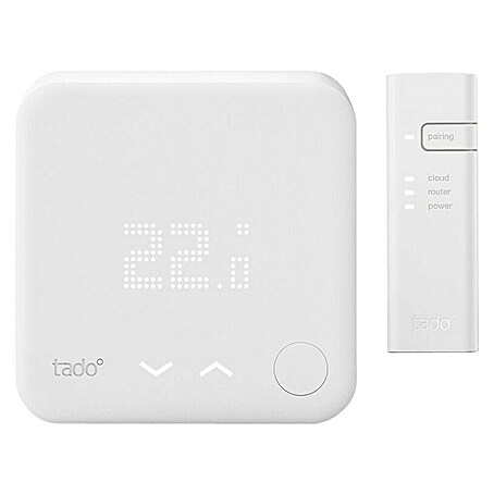 Tado Smartes Juego de termostato Starter Kit V3+BR (Puente de internet, Control inteligente: App Tado)
