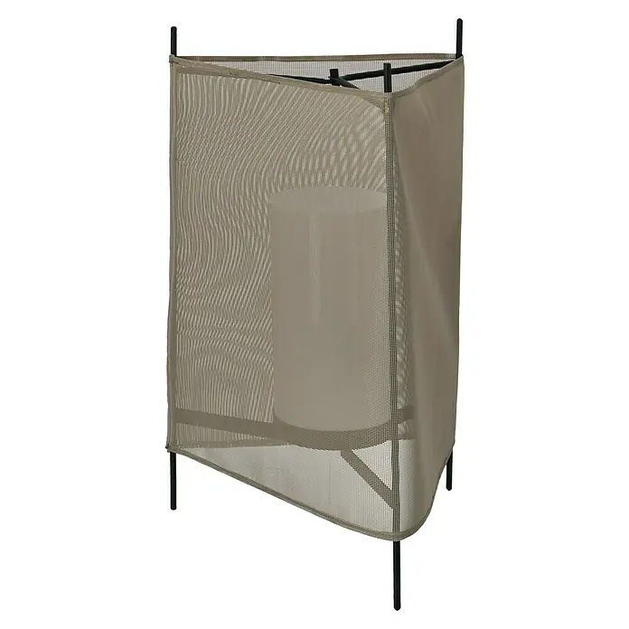 Tween Light LED-Dekoleuchte Rossa - 40 W, Taupe, Ø x H: 46 x 65 cm - Eine stilvolle Outdoor-Laterne mit einem feinen Netzgewebe, das ein sanftes Licht erzeugt und eine warme Atmosphäre schafft.