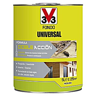 V33 Protección para madera fondo Universal Doble Acción (Incoloro, 5 l)