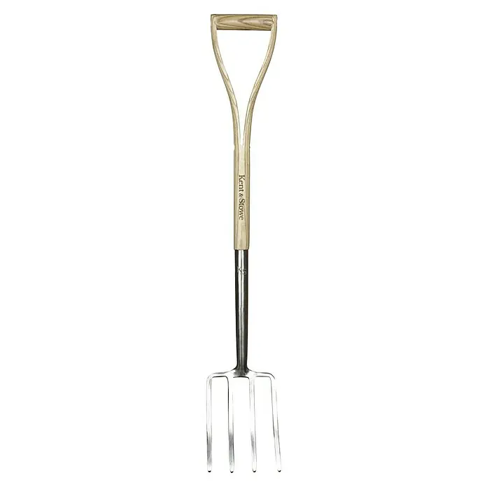 Kent & Stowe Kinder-Spatengabel - 4,5 x 11 x 71 cm - Gartenforke mit Holzgriff und vier Zinken aus Stahl, ideal für Gartenarbeiten. Ein robustes Werkzeug von Kent & Stowe für den Garten.