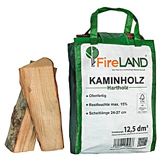 Fireland Kaminholz (12,5 dm³, Hartholz, Länge Holzscheit: 24 cm - 27 cm)