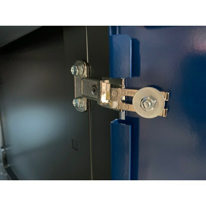 Pador Hängeschrank Typ H S4 rechts (L x B x H: 605 x 355 x 625 mm, Anzahl Türen: 1-türig, Anthrazit/Enzianblau)
