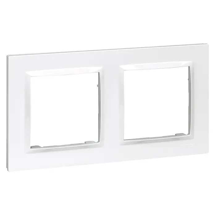 Simon 10 Marco - Blanco, Modelo de mecanismos: x 2, Plástico, Colocar - Marco doble blanco para interruptores Eltako, ideal para instalar dos interruptores o enchufes uno al lado del otro. Diseño elegante para interiores modernos.