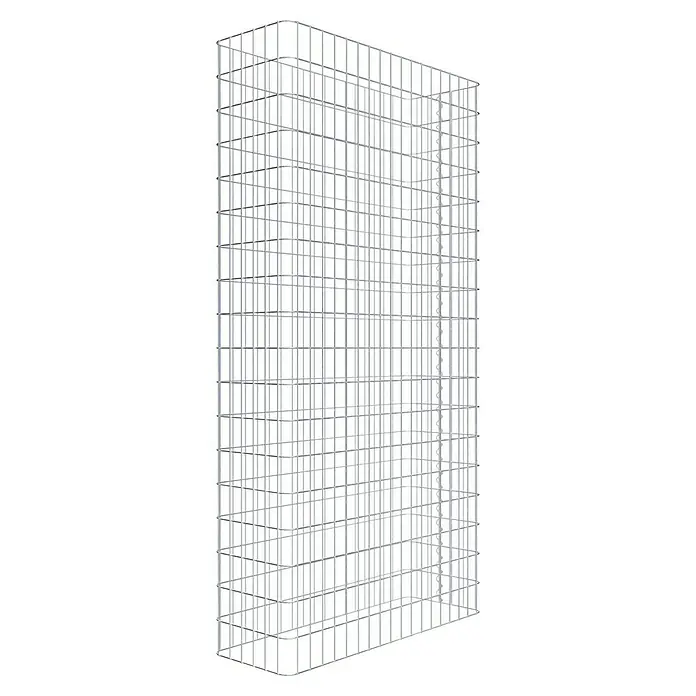 Gabiona Gabione - 92 x 32 x 180 cm, Stahl, Maschenbreite: 50 mm, Maschenhöhe: 100 mm - Gabione aus verzinktem Stahlgitter. Sie ist robust und langlebig und bietet eine stabile Struktur für verschiedene Anwendungen im Außenbereich.