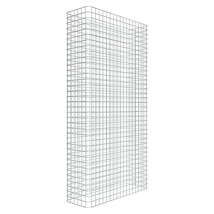 Gabiona Gabione - 92 x 32 x 180 cm, Stahl, Maschenbreite: 50 mm, Maschenhöhe: 50 mm - Detailaufnahme eines Heizkörpers mit Gitterstruktur, ideal für modernes Wohnen und effiziente Wärmeabgabe mit seinem stilvollen Design.