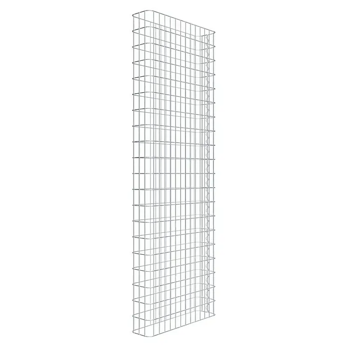 Gabiona Gabione - 67 x 17 x 200 cm, Stahl, Maschenbreite: 50 mm, Maschenhöhe: 100 mm - Regalsystemstruktur: Eine modulare Metallgitterkonstruktion für flexible Lagerlösungen.