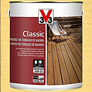 V33 Protección para madera Terrazas (Incoloro, 1 l, Mate)