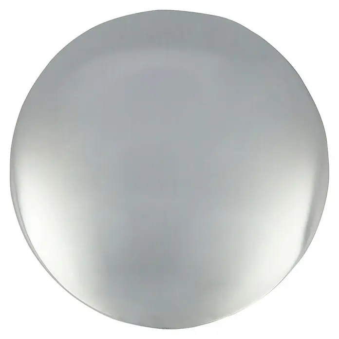Möbelknopf - Typ Möbelgriff: Knopf, Ø x H: 16 x 20 mm, Verchromt - Eine glänzende, silberne Kugel auf schwarzem Hintergrund, die das Licht reflektiert und eine glatte Oberfläche aufweist.