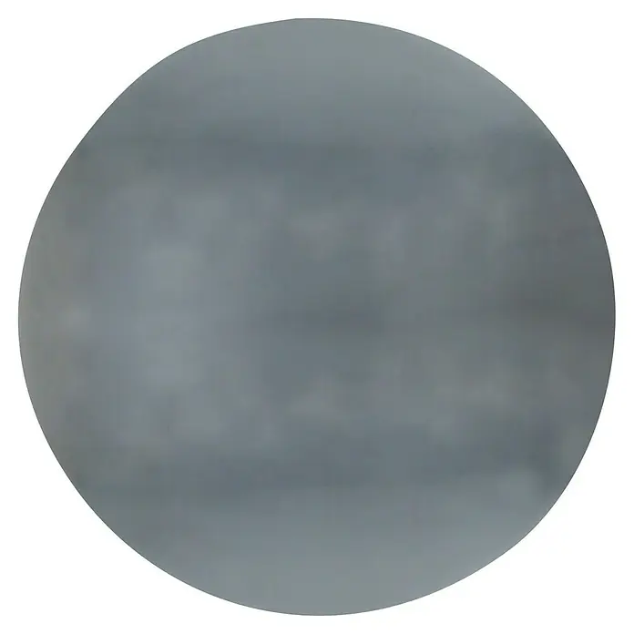 Möbelknopf - Typ Möbelgriff: Knopf, Ø x H: 30 x 23 mm, Verchromt - Das Bild zeigt eine graue Kugel, die an einen bewölkten Planeten erinnert, isoliert auf einem schwarzen Hintergrund. Es wirkt mysteriös und undurchdringlich.