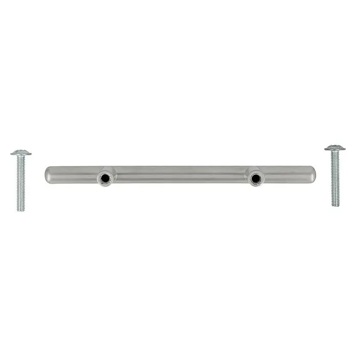 Häfele Tirador para muebles - Niquelado, Distancia entre orificios: 64 mm, An x L: 30 x 70 mm - Tirador de aluminio con dos tornillos. Este tirador es ideal para varios muebles y ofrece una solución elegante y práctica.