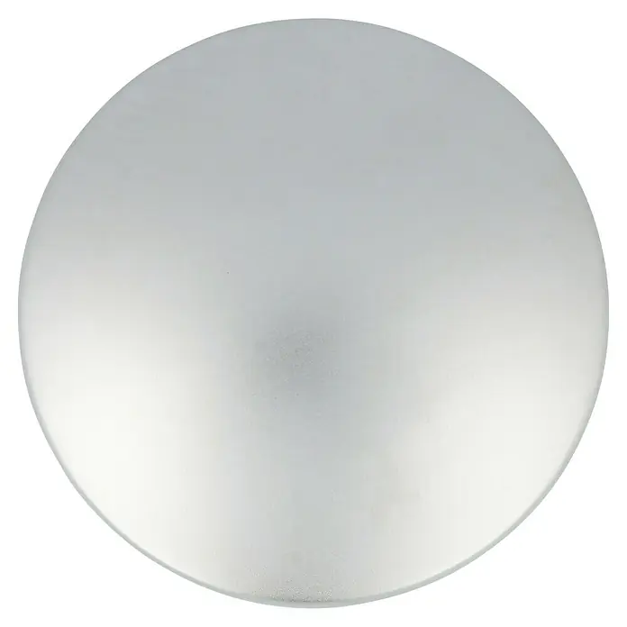 Häfele Pomo para muebles - Tipo de tirador del mueble: Botón, Cromado, An x L: 35 x 26 mm - Primer plano de una lámpara de techo redonda blanca que proporciona una iluminación suave, ideal para interiores modernos.