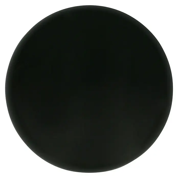 Häfele Pomo para muebles - Tipo de tirador del mueble: Botón, Ø x Al: 18 x 25 mm - Esfera negra lisa con sutiles reflejos de luz, sobre un fondo negro uniforme, minimalista y elegante.