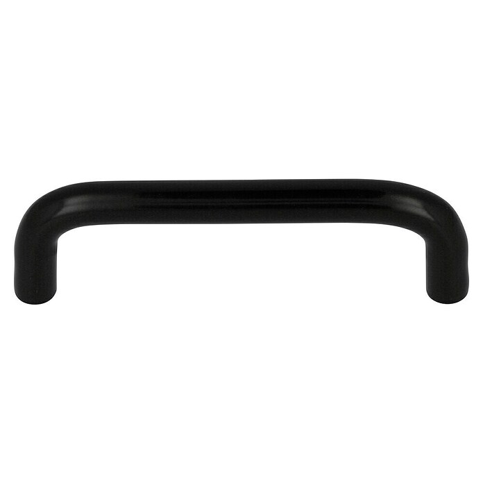 Möbelgriff (Lochabstand: 96 mm, Länge: 105 mm, Aluminiumdruckguss, Schwarz)