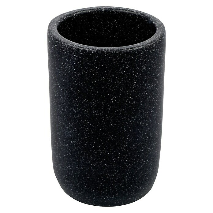 Camargue Portacepillos Stone (Poliresina, Negro, Altura: 11,5 cm) | BAUHAUS
