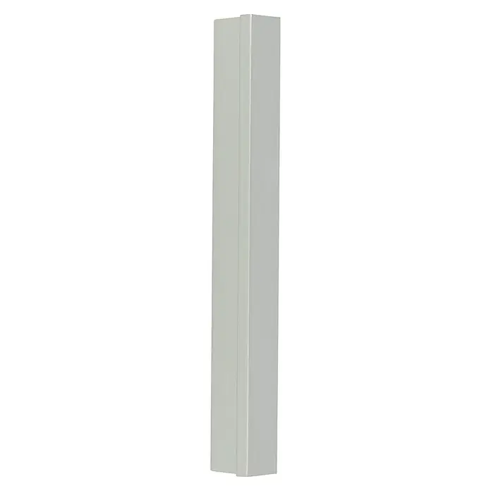 Möbelgriff - Typ Möbelgriff: Stange, Aluminium, Vernickelt, Länge: 120 mm - Nahaufnahme einer weißen, vertikalen Innenraumtür mit schlichtem Design und glatter Oberfläche, ideal für moderne Wohnräume.