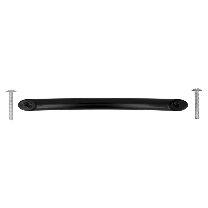 Möbelgriff - Typ Möbelgriff: Bügel, Sonstige, Lackiert, Schwarz, Länge: 150 mm - Schwarzer Türgriff mit Schrauben, ideal für Möbel oder Schubladen. Stabiles Design für langlebige Nutzung.