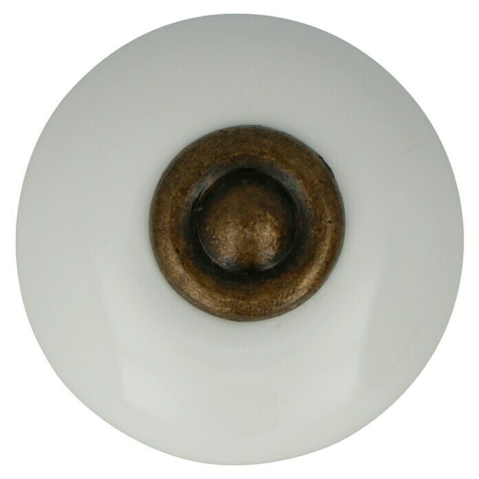 Möbelknopf (Ø x H: 31 x 28 mm, Porzellan)