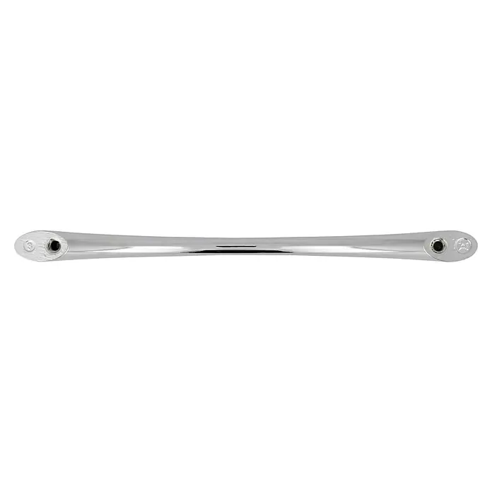 Häfele Tirador para muebles - L x An x Al: 158 x 11 x 29 mm, Tipo de tirador del mueble: Estribo, Distancia entre orificios: 128 mm, Otros, Cromado, Brillante - Conector de barra plateado con extremos redondos y orificios de montaje para una conexión estable y segura de varios componentes.