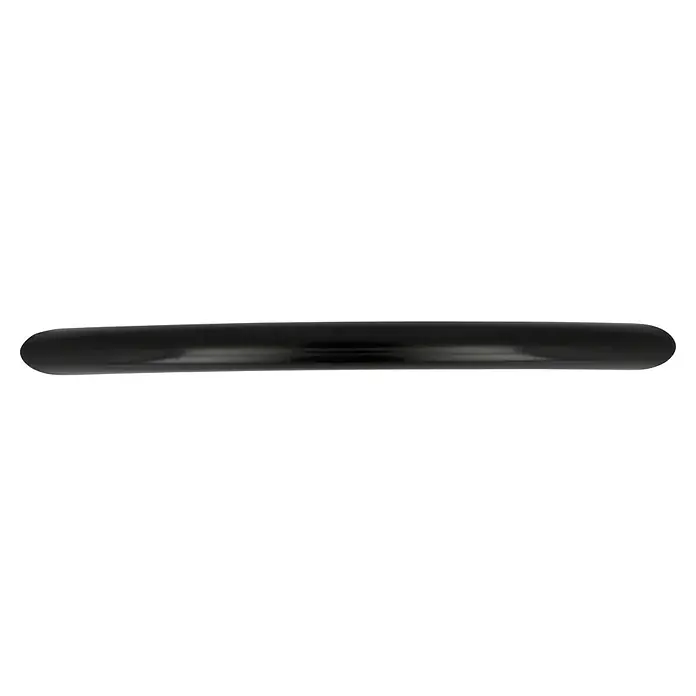Möbelgriff - Typ Möbelgriff: Bügel, Sonstige, Lackiert, Schwarz, Länge: 150 mm - Nahaufnahme eines stilvollen schwarzen Rings, der Eleganz und Raffinesse ausstrahlt. Ideal für jeden Anlass und verleiht jedem Outfit einen Hauch von Klasse.