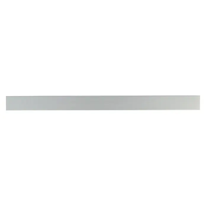 Möbelgriff - Typ Möbelgriff: Stange, Aluminium, Vernickelt, Länge: 150 mm - Nahaufnahme eines schlichten, grauen Objekts, ideal für minimalistische Designs oder als neutraler Hintergrund.
