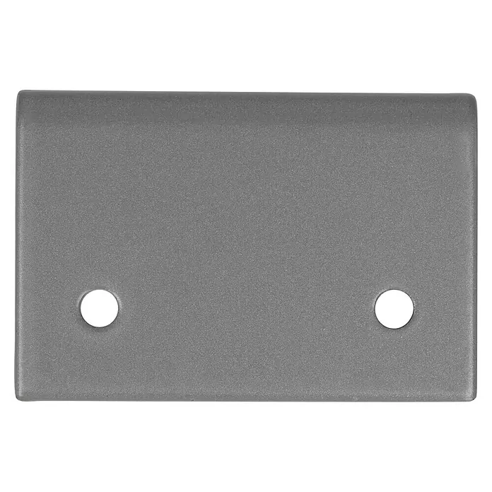 Häfele Tirador para muebles - L x An x Al: 34 x 50 x 38 mm - Placa de montaje gris con dos agujeros. Ideal para fijaciones seguras en manualidades y bricolaje.