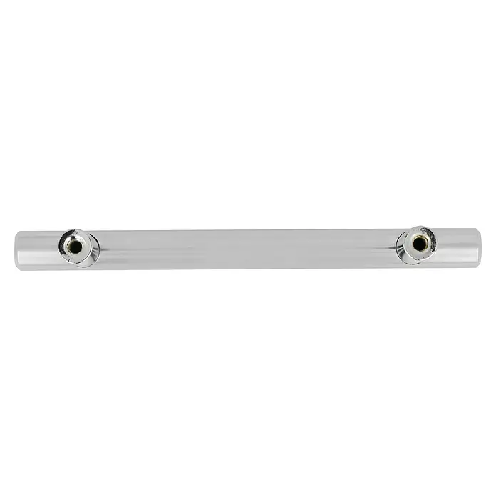 Häfele Tirador para muebles - Tipo de tirador del mueble: Barra, Acero, Cromado, Distancia entre orificios: 96 mm - Barra plateada con dos extremos redondos roscados, que añaden un toque moderno e industrial. Ideal para muebles o aplicaciones decorativas.