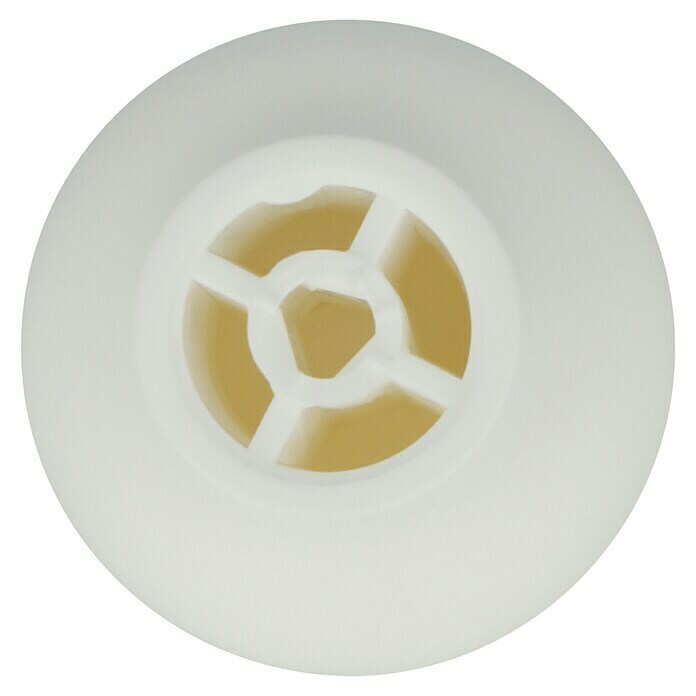 Okrugla ručka za namještaj (Ø x V: 26 x 27 mm, Plastika, Bijelo)